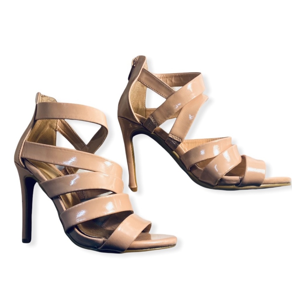Cream high heels